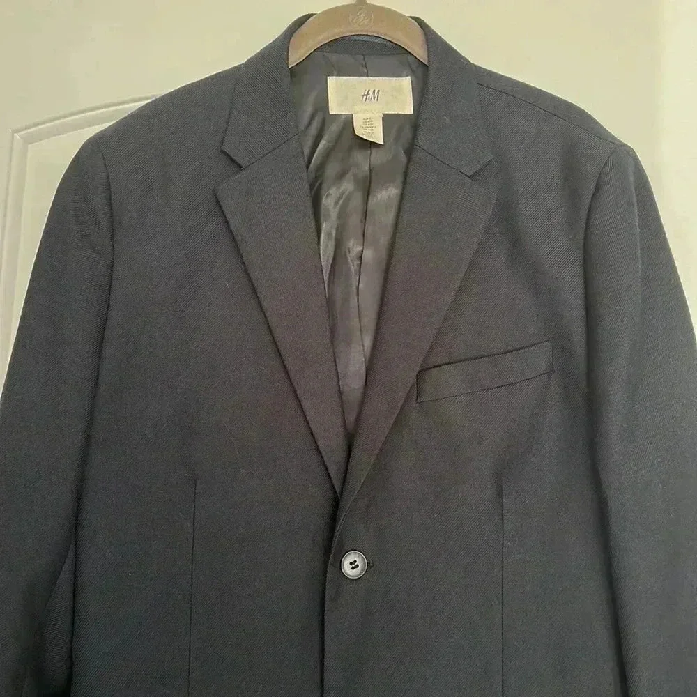 H&M Blue Navy Men’s Blazer Sz 40R